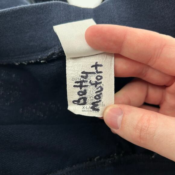 VTG y2k Women's Blue Pink Bobby Jack Style 'Perfection' Wide Leg Sweatpants Sz S - Picture 6 of 9